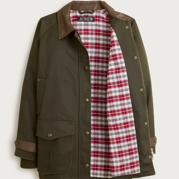 J. Crew Broken-in Barn Jacket - Olive Green